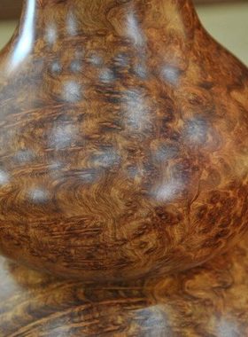 花梨瘿葫芦摆件客厅办公家居装饰摆设红木雕刻工艺品（G0025）