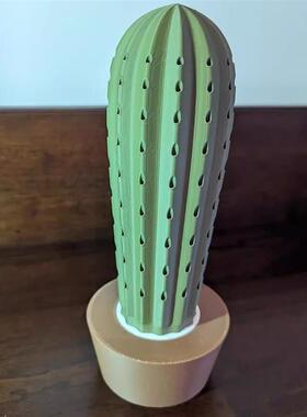 3D打印仙人掌仿真盆栽牙签盒亚马跨境cactus Toothpick dispenser