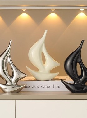 一帆风顺帆船摆件寓意好的家居好物办公室客M厅酒柜电视柜玄关装