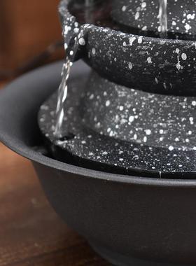 八方来财风水轮流水摆件循环水办公桌装饰客厅桌面招财喷泉风水球