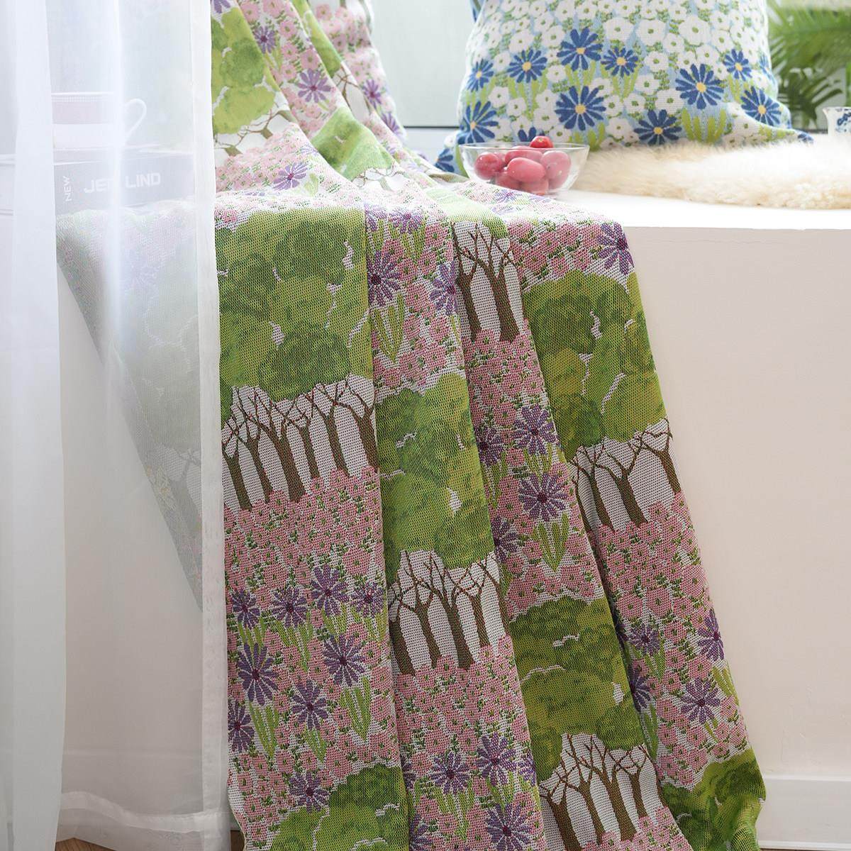 ekelund全棉遮光窗帘客厅卧室窗帘高级感提花田园风可定制,淘宝优惠券,粉丝福利购,淘宝优惠卷