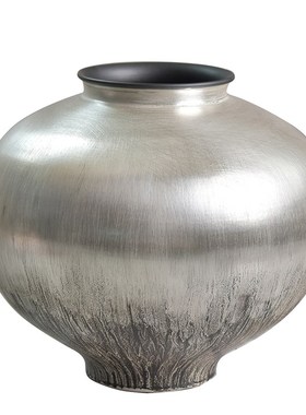 新中式现代轻奢中古宋代美学侘寂风陶瓷摆件花器扫银售楼处样板间