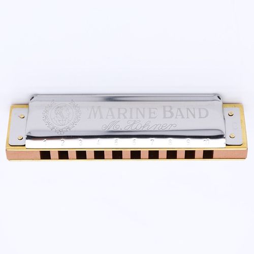 德国和来Hohner十孔蓝调布鲁斯初学学生口琴Marine Band 1896 MB - 图3