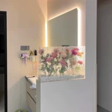 Умывальник в форме розы, украшение на половину стены, кухня, щит для газовой трубы, ванная комната, балкон, водопровод, уродливый ремонт