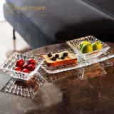 Немецкий импортный хрустальный стеклянный тарелка для фруктов Nachtmann, десертная ваза для сухих фруктов, ведро для фруктов, ваза для закусок, ваза для фруктов, набор из 3 предметов