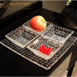 Немецкий импортный хрустальный стеклянный тарелка для фруктов Nachtmann, десертная ваза для сухих фруктов, ведро для фруктов, ваза для закусок, ваза для фруктов, набор из 3 предметов