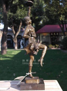 铜雕塑艺术品工艺品民族舞音乐舞蹈人物雕像装饰品摆件礼物礼品