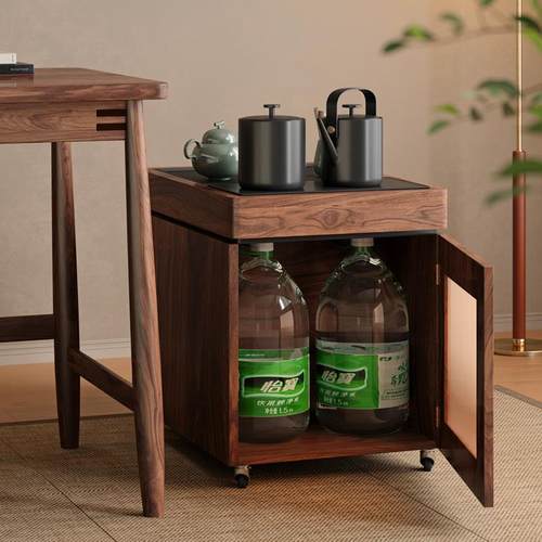 木小咖 叁森可移动茶桌阳台茶水边柜实木小茶台边几榻榻米小茶几 - 图2