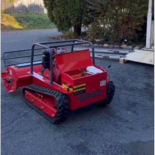 多功能果园遥控割草机可加推雪铲履带式农用碎草机智能除草机 - 图2