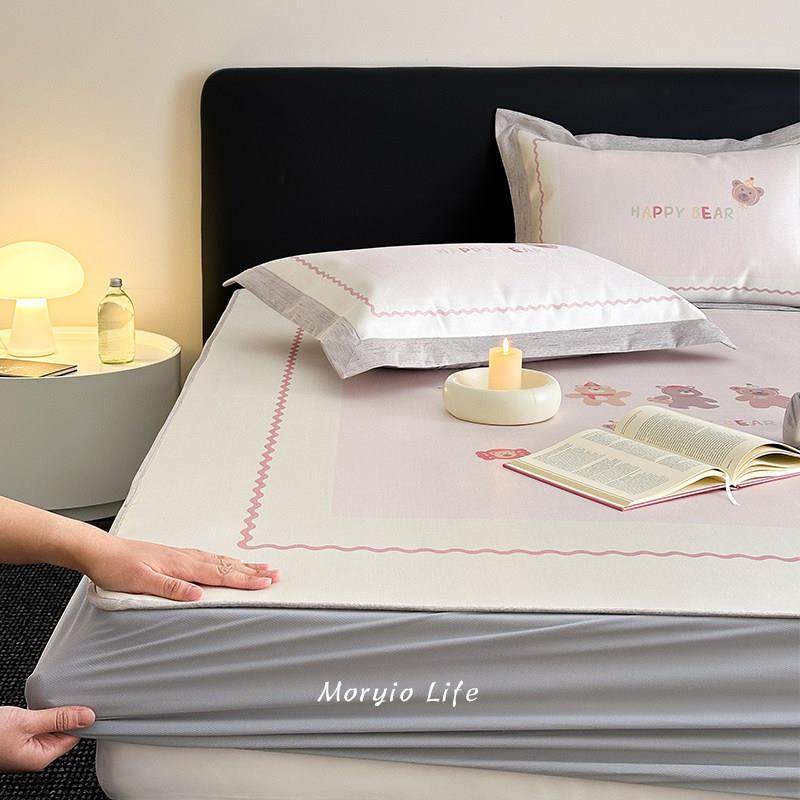 木悠卡通数码印花夏季凉感冰丝凉席三件套学生宿舍1.2m空调软席子,淘宝优惠券,粉丝福利购,淘宝优惠卷