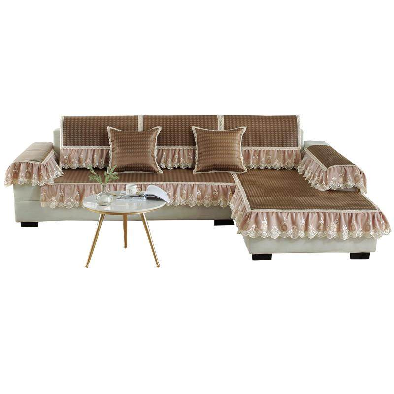 沙发垫夏季冰丝凉席坐垫防滑藤席夏天客厅咖啡色凉垫沙发套巾定做,淘宝优惠券,粉丝福利购,淘宝优惠卷