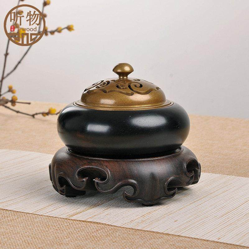 摆件底座实木托架茶壶花盆花瓶奇石头鱼缸香炉佛像红木质圆形底座,淘宝优惠券,粉丝福利购,淘宝优惠卷