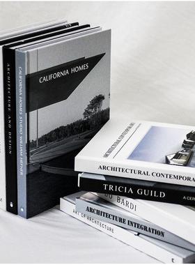 黑白灰外文装饰真书 建筑摄影小说系列装饰书样板房别墅摄影摆件