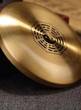 风水纯铜罗盘庚指南针测方位随身迷你袖珍黄铜小罗盘高精度罗经盘