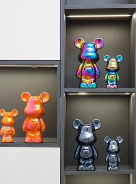 暴力熊客厅摆件家居轻奢电视柜酒柜装饰品搬家礼物乔迁新居礼品