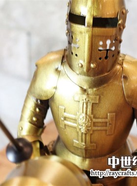 欧洲中世纪盔甲骑士欧式铁马复古武士酒吧餐厅网咖客厅电视柜摆设