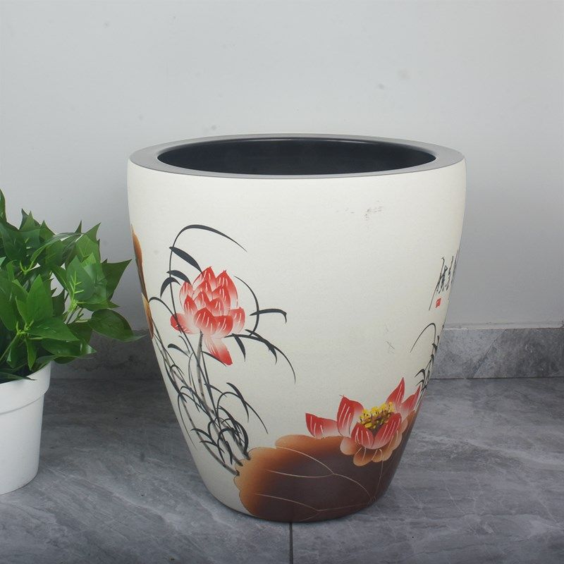 加高陶瓷大缸古法鱼缸客厅阳台落地花盆庭院老式水缸睡碗莲荷花缸,淘宝优惠券,粉丝福利购,淘宝优惠卷