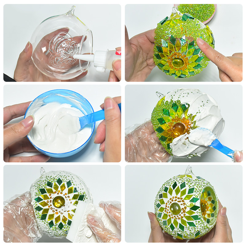 手工diy马赛克烛台悬挂材料包蜡烛亲子互动创意饰品摆件团建暖场,淘宝优惠券,粉丝福利购,淘宝优惠卷