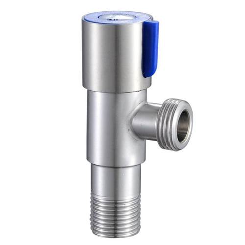 304不锈钢角阀全铜加厚冷热三角阀热水器一对二出家用开关4点水阀 - 图1