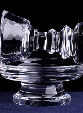 净体天然白水晶护法杯供水杯摆件圣水杯烛台油灯供灯酥油灯座佛灯