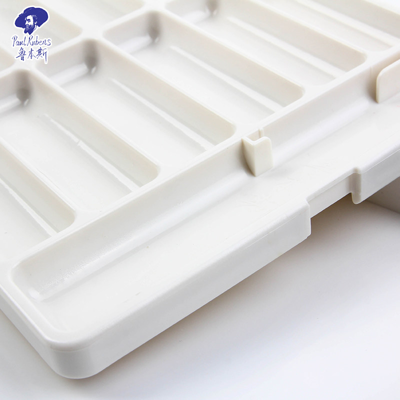 鲁本斯颜料盒水彩保湿调色盒24格折叠调色盘多功能便携水彩盒写生,淘宝优惠券,粉丝福利购,淘宝优惠卷