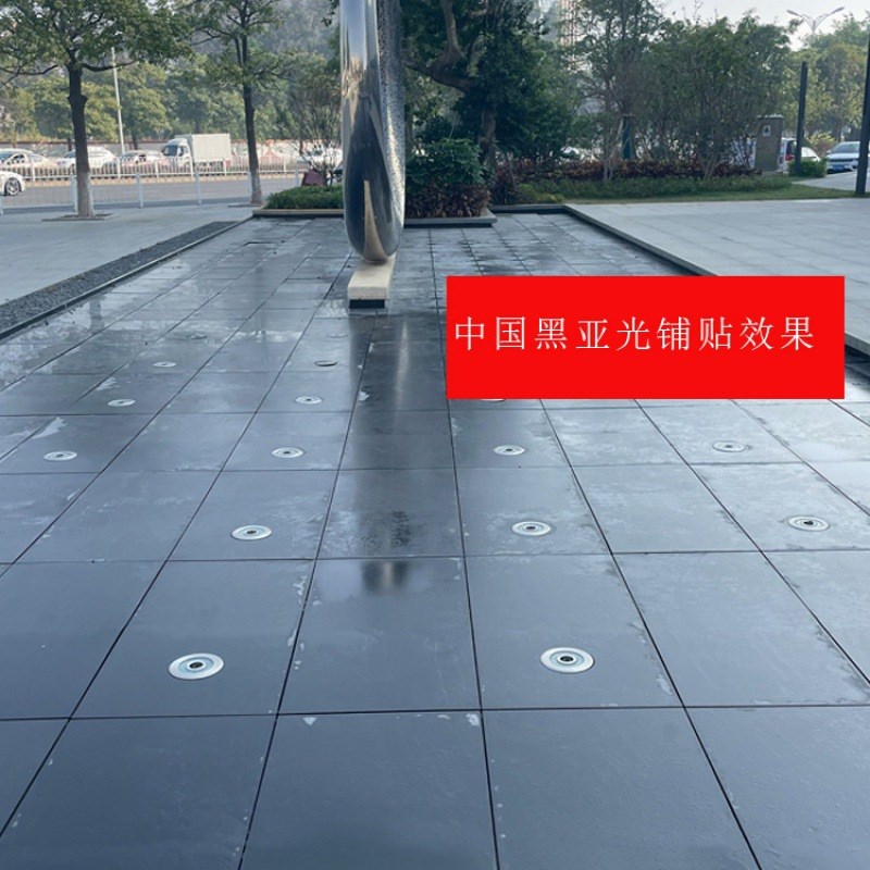 石英砖pc卡拉鱼肚白哑光瓷砖干挂外墙仿大理石600*1200中国黑大板 - 图2