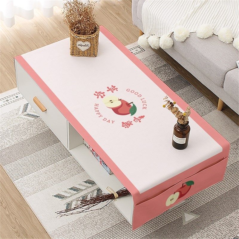 复古水果 茶几桌布客厅桌垫防水防烫茶几布盖布盖巾棉麻口袋,淘宝优惠券,粉丝福利购,淘宝优惠卷