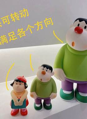 胖虎小摆件高级感小众入户玄关电视柜鞋柜餐边柜桌面装饰装饰品