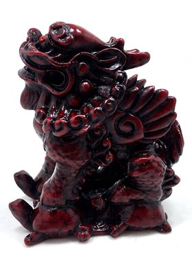 龙五子趴蝮树脂摆件解独阴独阳家居摆件窗台阳台工艺饰品