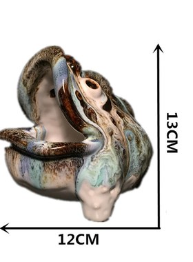石湾公仔陶瓷创意烟灰缸家居客厅博古架电视柜茶宠工艺礼品