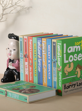 儿童房书房假书仿真书装饰书游乐场儿童摄影道具创意小装饰品