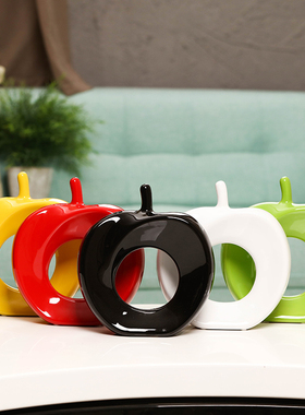 现代创意摆件客厅装饰品桌面电视柜酒柜摆设办公室陶瓷工艺品