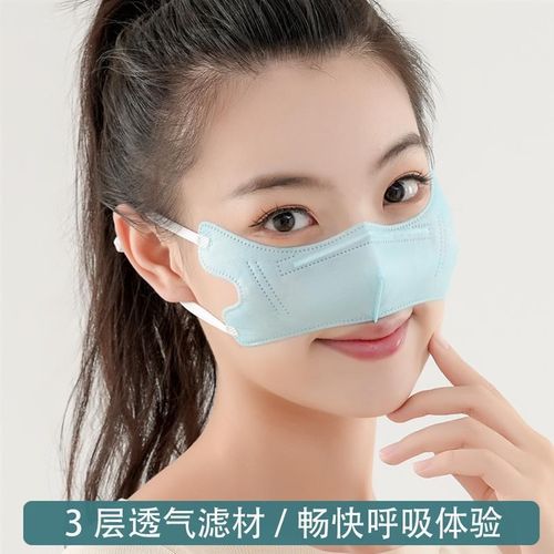 轻薄透气防尘鼻罩冷风鼻子过敏花粉篙草柳絮睡觉鼻塞保暖鼻涕粉尘 - 图1