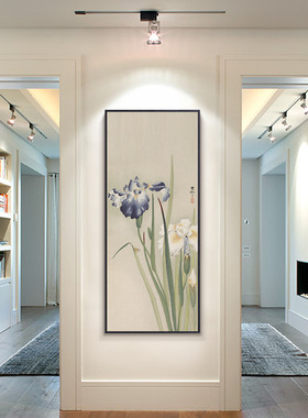 上品印画 翠鸟和莲 新居酒屋玄关走廊过道卉挂画饰画