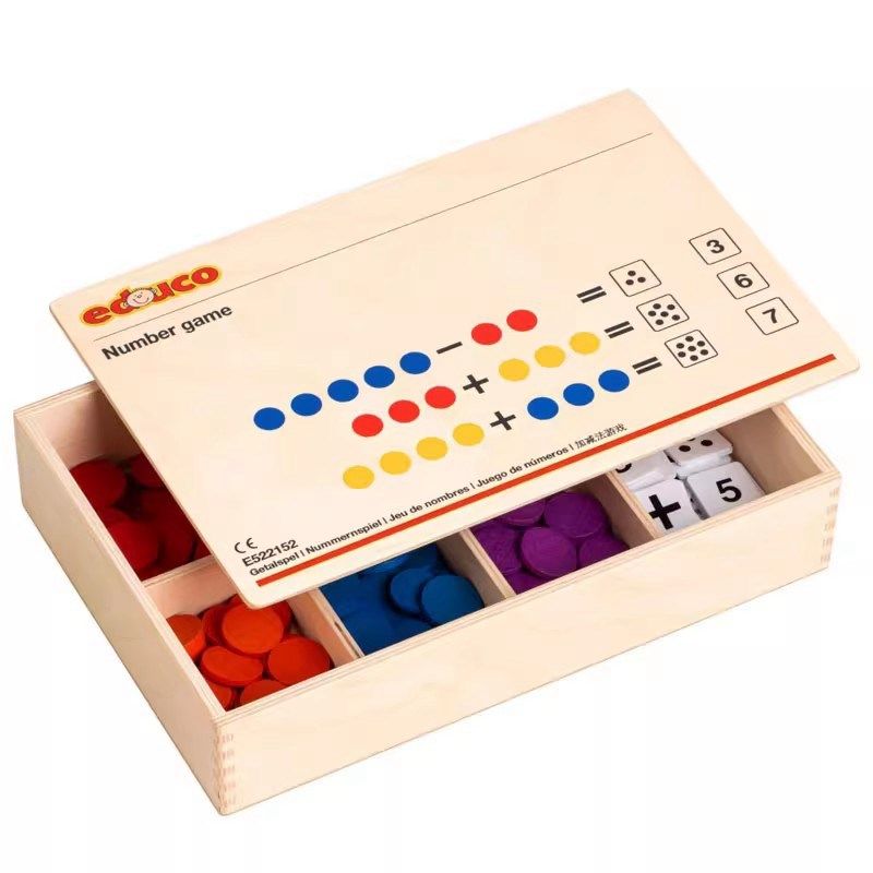荷兰educo加减法游戏 幼儿园数学教具圆片数字片逻辑思维训练玩具,淘宝优惠券,粉丝福利购,淘宝优惠卷