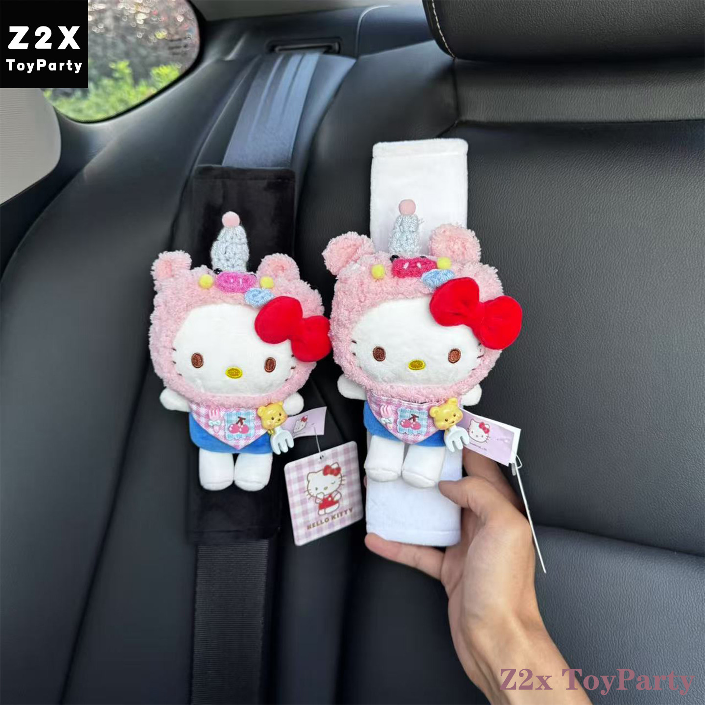 正版HelloKitty凯蒂猫汽车安全带护肩保护套车载内饰玩偶新车礼物,淘宝优惠券,粉丝福利购,淘宝优惠卷