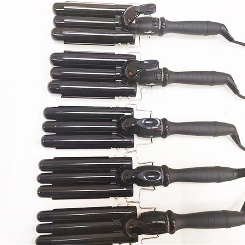 拓美达卷发棒三管棒水波纹韩式蛋卷泡面头大波浪28号家用发廊809 - 图2