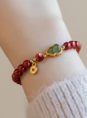 朱砂好运福禄手串女平安葫芦手链