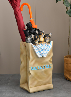 家居用品工艺品客厅装饰品摆件实用家装摆设创意雨伞架家用雨伞桶