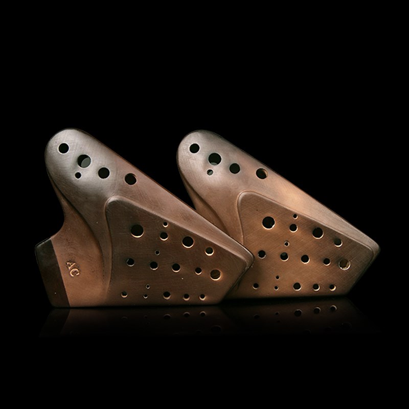 风雅陶笛三管AC/AG/AF陶笛后开孔推广型升级素烧演奏级中音C调 - 图1