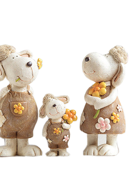 欧式生肖创意客厅家居饰品 家装装饰品家里电视柜三羊泰