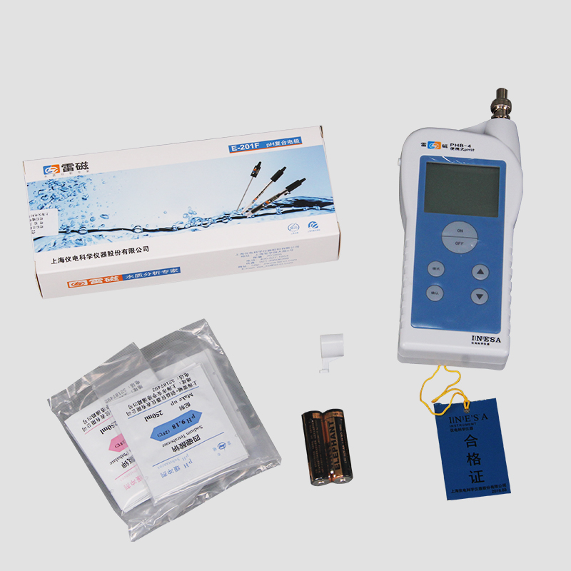 上海雷磁PHB-4型便携式酸度计PHBJ-260/261L自动温度补偿PH检测仪 - 图2