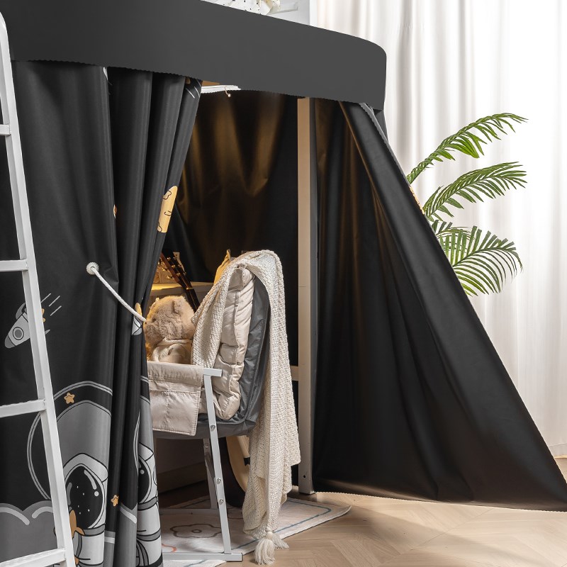 U型桌帘外扩空间遮光帘床下遮挡帘学生宿舍上床下桌帘子下铺床帘 - 图3