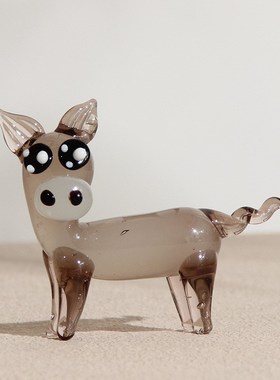 淄博陶瓷琉璃大观园琉璃摆件驴气球狗大鹅小鸡阿凡提驴圣诞树鸳鸯