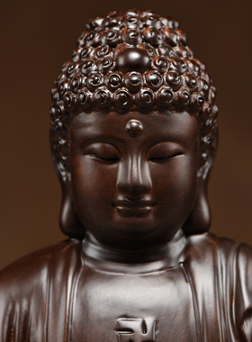 木雕佛像大日如来本命佛摆件释迦摩尼佛像阿弥陀佛像雕刻工艺礼品