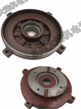 7.5-10HP东元正方形油泵盖止口224MM油泵电机端盖前后门盖VP30