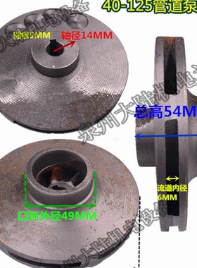 离心泵配件SW ISG40/50/65-125 0.75KW管道泵底座 叶轮 支架 泵盖
