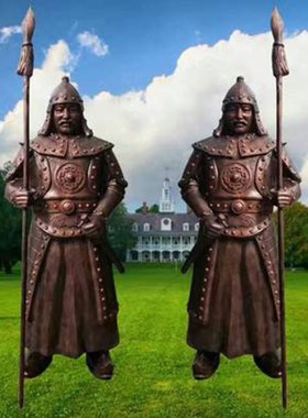 玻璃钢定制蒙古人物弹琴雕塑少数民族跳舞唱歌骑马打猎雕像摆件