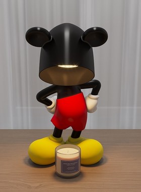 米奇融蜡台灯香氛香薰客厅灯床头灯卡通可爱送礼饰品摆件雕塑抽象