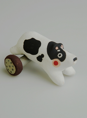 野兽花园创意陶瓷迷你动物摆件玩具陶瓷猫狗手工扩香石礼物定制